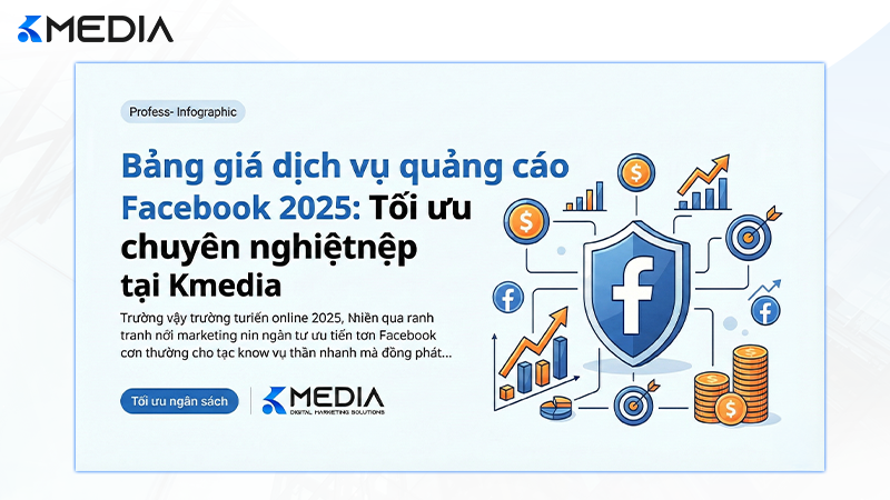 bảng giá dịch vụ quảng cáo Facebook 2025 chuyên nghiệp tại Kmedia