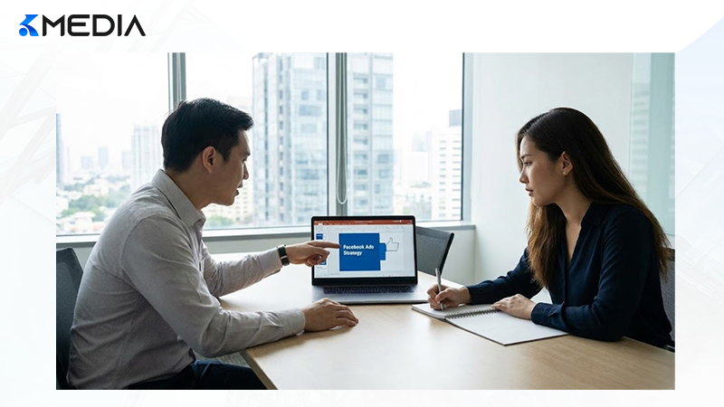 Đội ngũ Kmedia tư vấn chiến lược Facebook Ads ra đơn