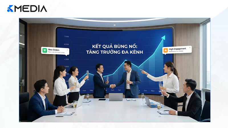 Kết quả bùng nổ đơn hàng đa kênh nhờ chiến lược từ Kmedia