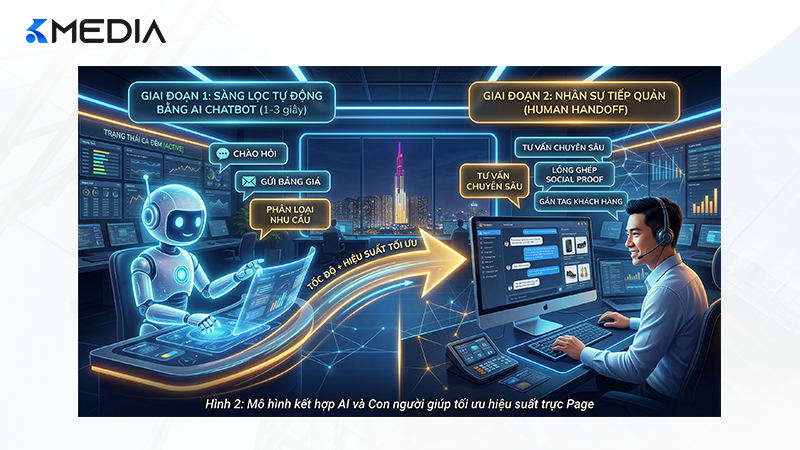 Mô hình kết hợp AI và Con người giúp tối ưu hiệu suất trực Page