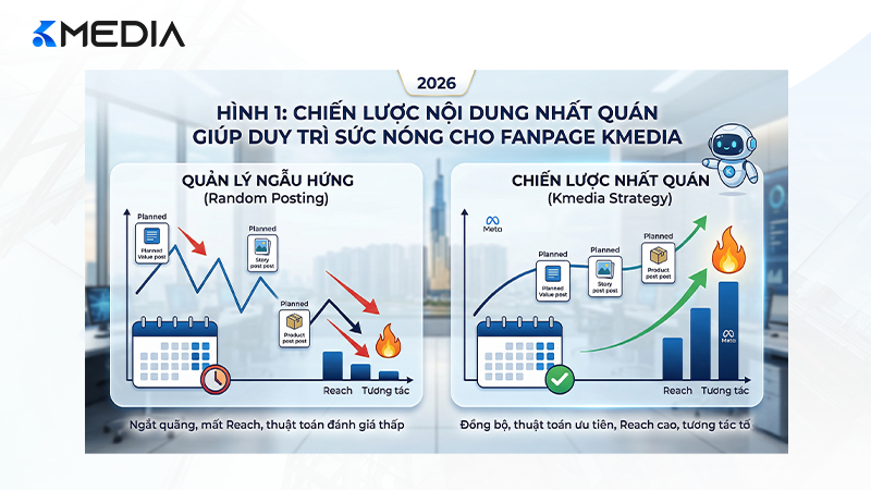 Chiến lược nội dung nhất quán giúp duy trì sức nóng cho Fanpage