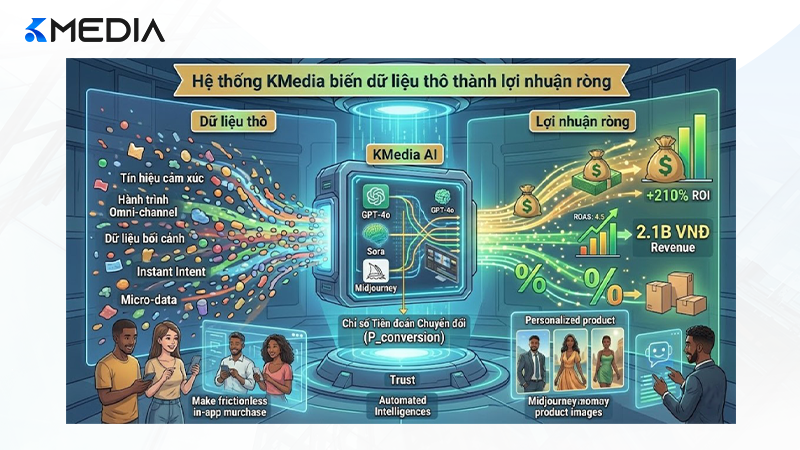 Hệ thống Kmedia biến dữ liệu thô thành lợi nhuận ròng cho doanh nghiệp