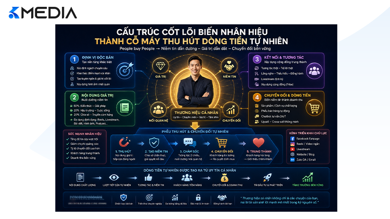 Cấu trúc cốt lõi biến nhân hiệu thành cỗ máy thu hút dòng tiền tự nhiên