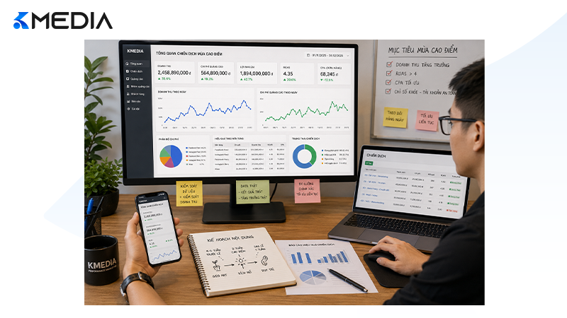 Dashboard quản trị chiến dịch mùa lễ hội theo thời gian thực