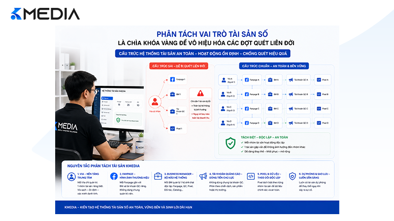 Phân tách vai trò tài sản số là chìa khóa vàng để vô hiệu hóa các đợt quét liên đới