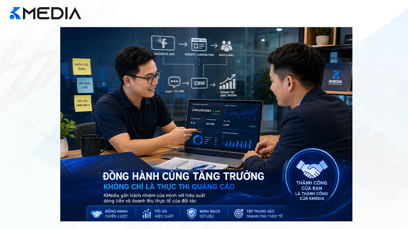 Triết lý đồng hành buộc chặt quyền lợi của KMedia vào hiệu suất dòng tiền của đối tác