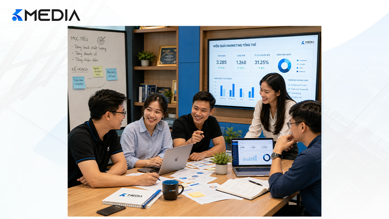 Một đối tác marketing phù hợp cần đồng hành cùng doanh nghiệp trong việc xác định mục tiêu, triển khai và tối ưu theo dữ liệu.