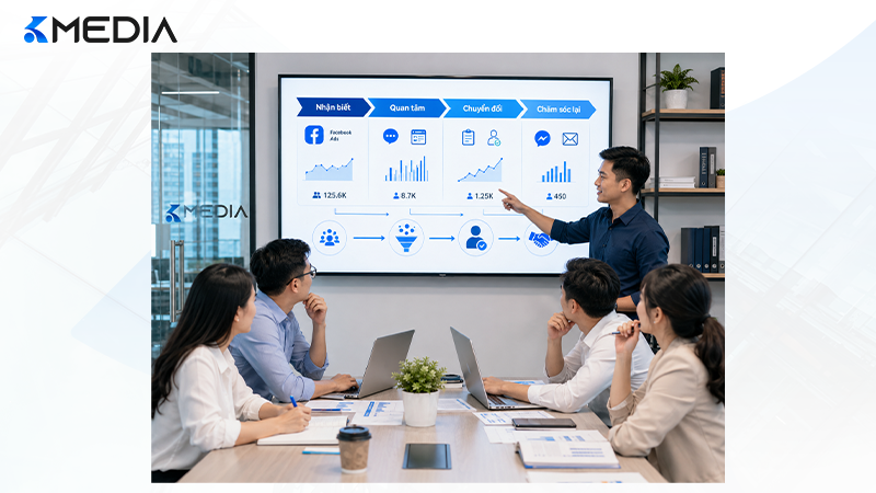 Theo dõi Facebook Ads theo hành trình khách hàng giúp marketing và sale phối hợp tốt hơn để tăng tỷ lệ chuyển đổi.