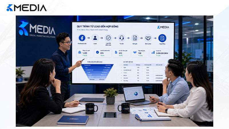 Một quy trình rõ ràng giúp doanh nghiệp theo dõi hành trình từ lead đến hợp đồng hiệu quả hơn.