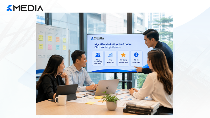 Xác định đúng mục tiêu ngay từ đầu giúp doanh nghiệp nhỏ tối ưu hiệu quả khi thuê ngoài marketing.