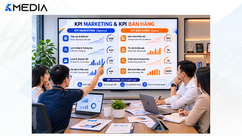 Phân biệt KPI marketing và KPI bán hàng để đánh giá agency