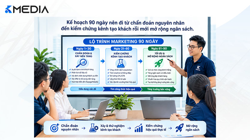 Kế hoạch marketing 90 ngày cho doanh nghiệp thiếu khách mới